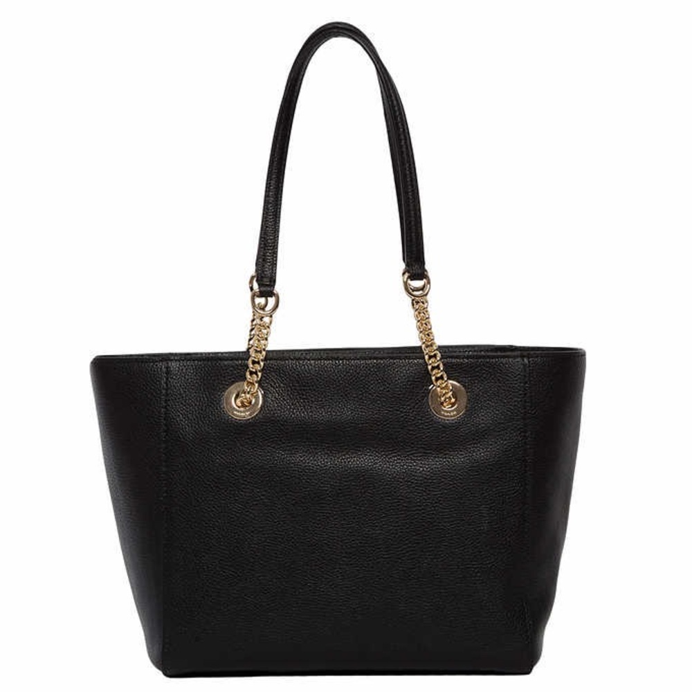 🖤NWT COACH Turnlock Pebbled Leather Chain Tote Bag🖤 - Picture 5 of 15